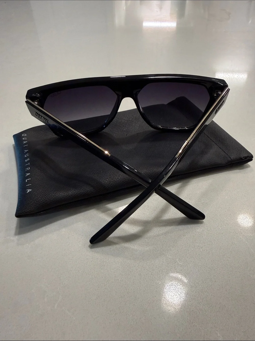 Quay x Jaclyn Hill Very Busy Shield Sunglasses, 45 mm